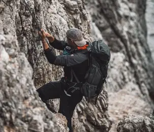 Climbing on the Sella massive