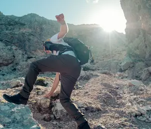 On foot in the Dolomites